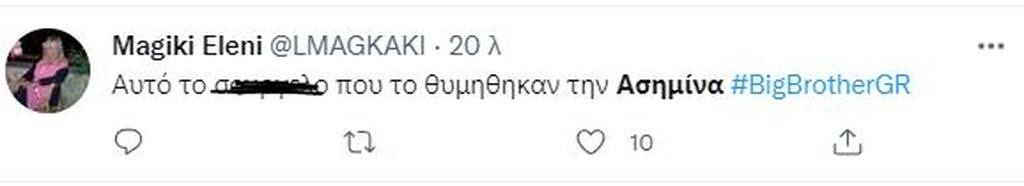 Σχόλιο στο Twitter.