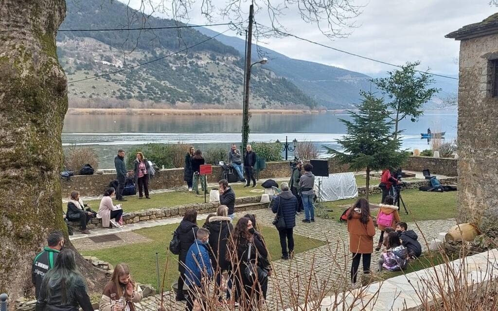 Άποψη από τα γυρίσματα.