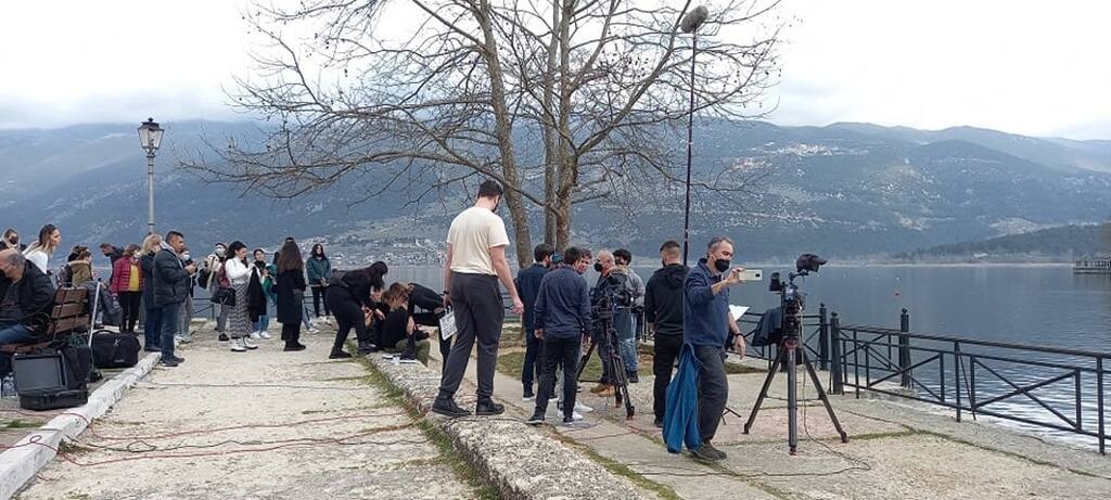 Άποψη από τα γυρίσματα.