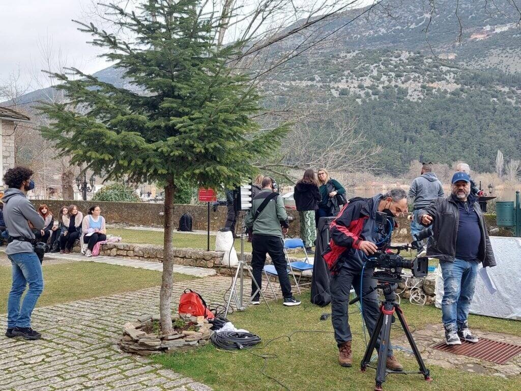 Άποψη από τα γυρίσματα.